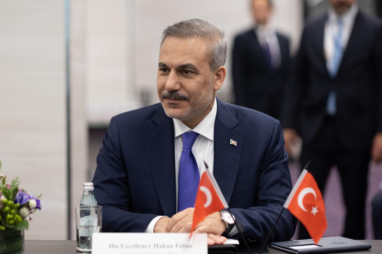 Turkish Foreign Minister Hakan Fidan attends a meeting titled “International Support for Peace, Unity and Prosperity in Libya,” co-hosted by Türkiye and the United States in New York, Sept. 24, 2026. (AA Photo)