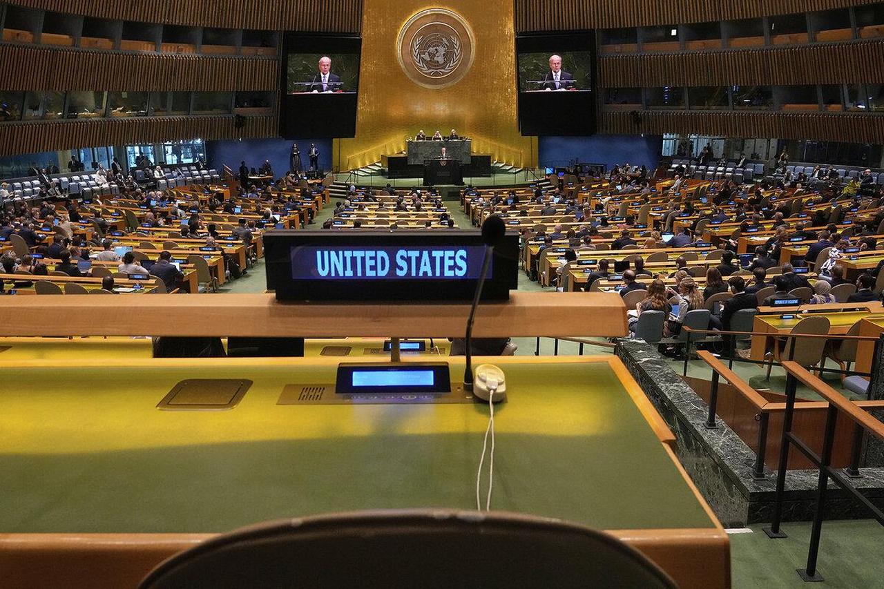 The U.N. General Assembly adopts the International Decade of Culture for Sustainable Development for 2027-2036 at U.N. headquarters in New York, Sept. 4, 2026. (UN Photo/Loey Felipe)