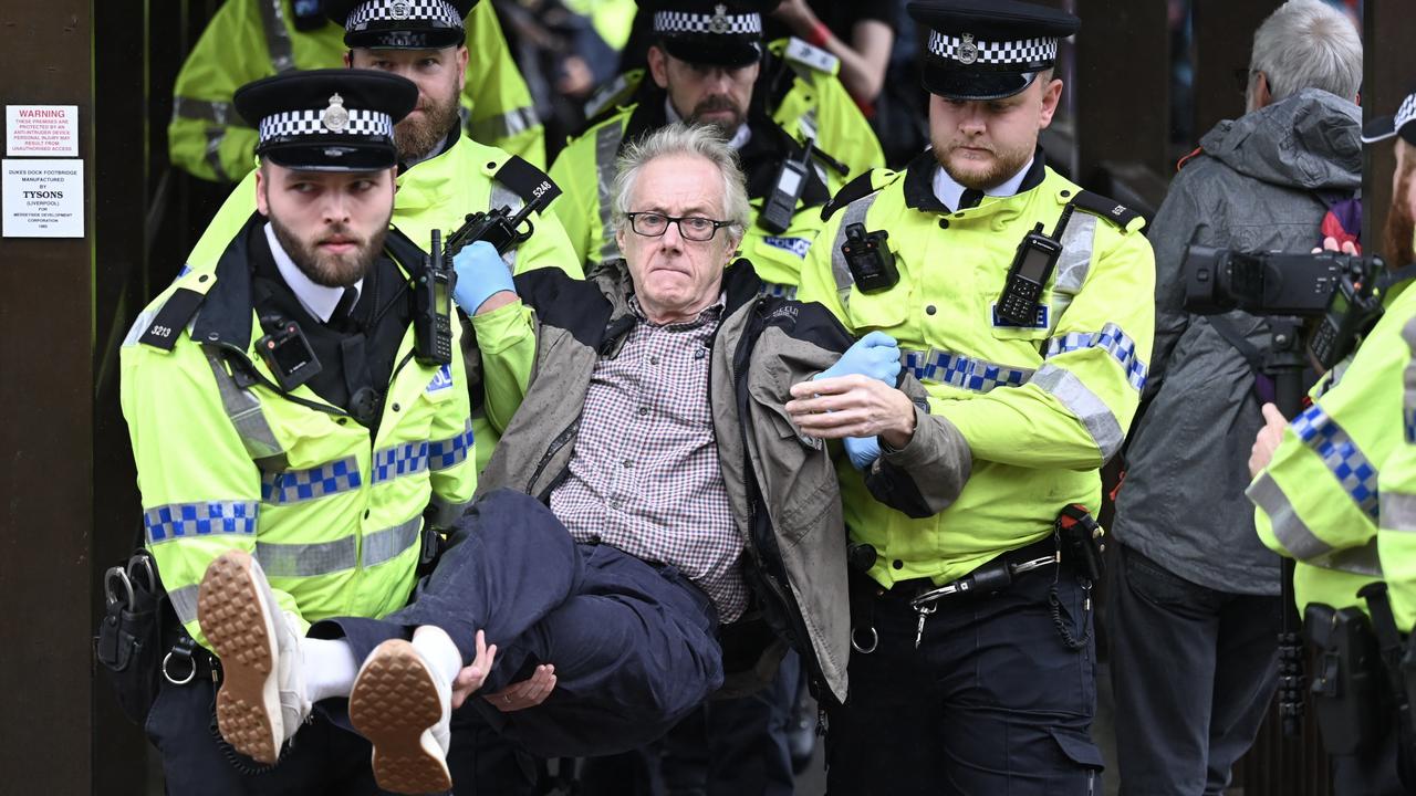 Police detain dozens of Palestine Action supporters in Liverpool