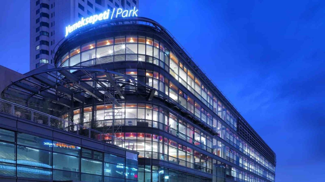 A view of the Yemeksepeti Park headquarters in Istanbul, Türkiye. (IHA Photo)