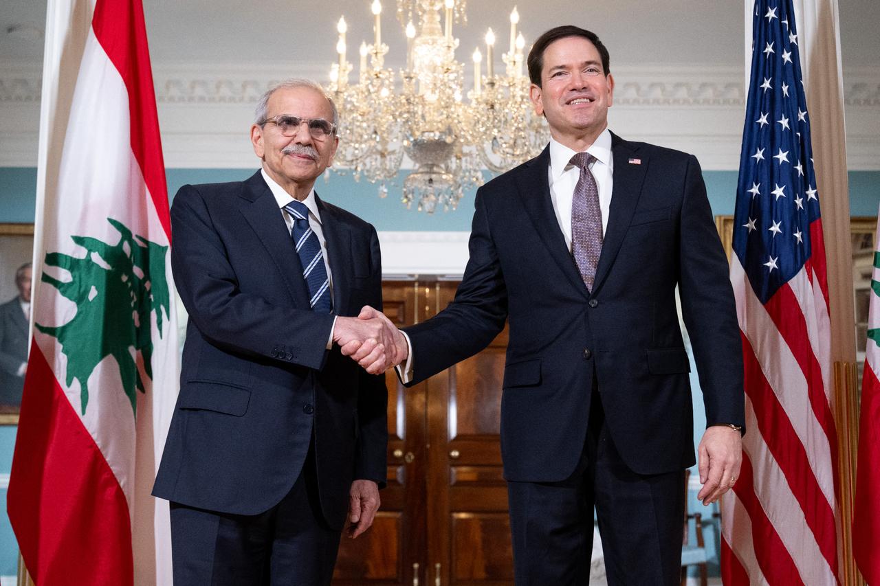 Lebanon PM urges action on Israel deal in meeting with Rubio
