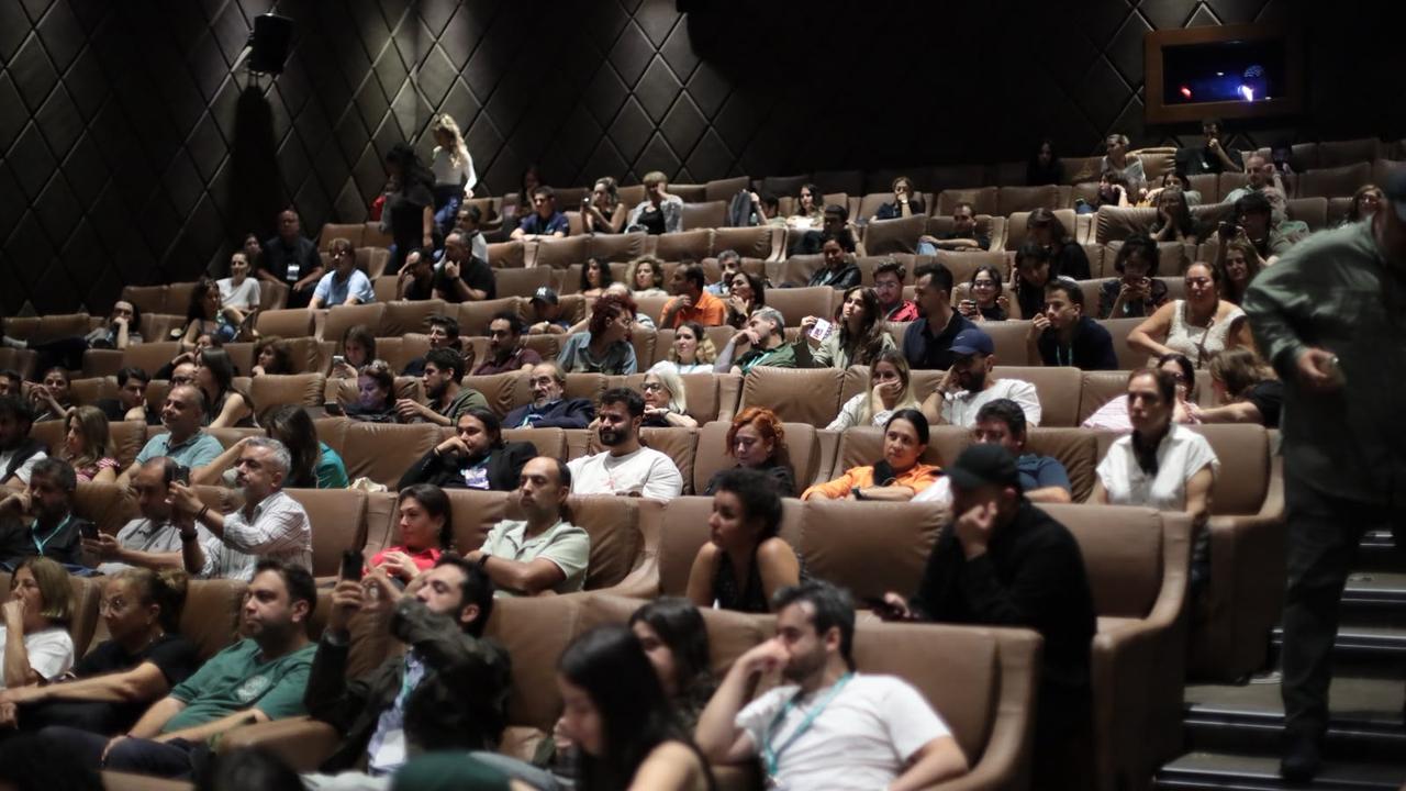 Audience members attend the Türkiye premiere of “Mutter: The Diary of a Mother” during the 33rd International Adana Golden Boll Film Festival in Adana, Türkiye. (Photo via 33rd International Adana Golden Boll Film Festival)