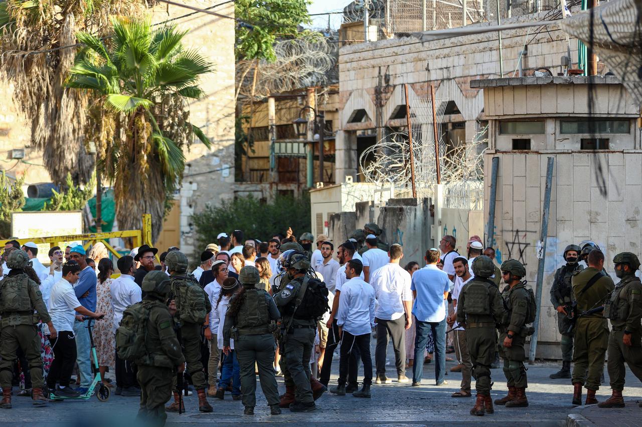 Israeli forces organize a raid in the Old City of Hebron, West Bank, Palestine on August 29, 2026. (AA Photo)