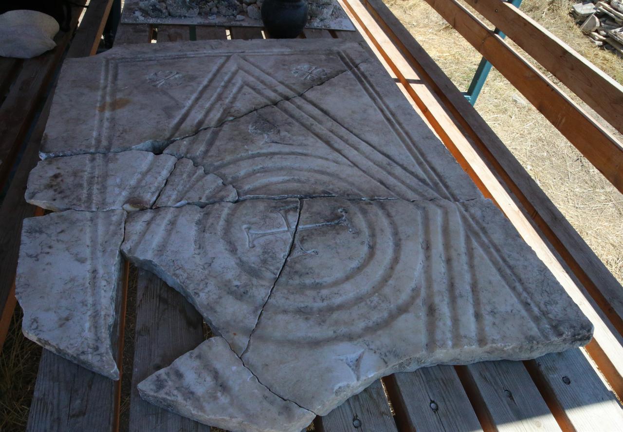 Photo of a found artifact from excavations underway at the ancient city of Sebastapolis in the Sulusaray district of Tokat, Türkiye. (AA Photo)