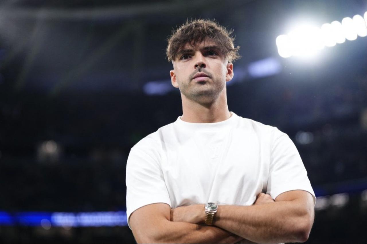 Raul Asencio, center-back of Real Madrid and Spain, Madrid, Spain, Aug. 26, 2026. (AFP Photo)