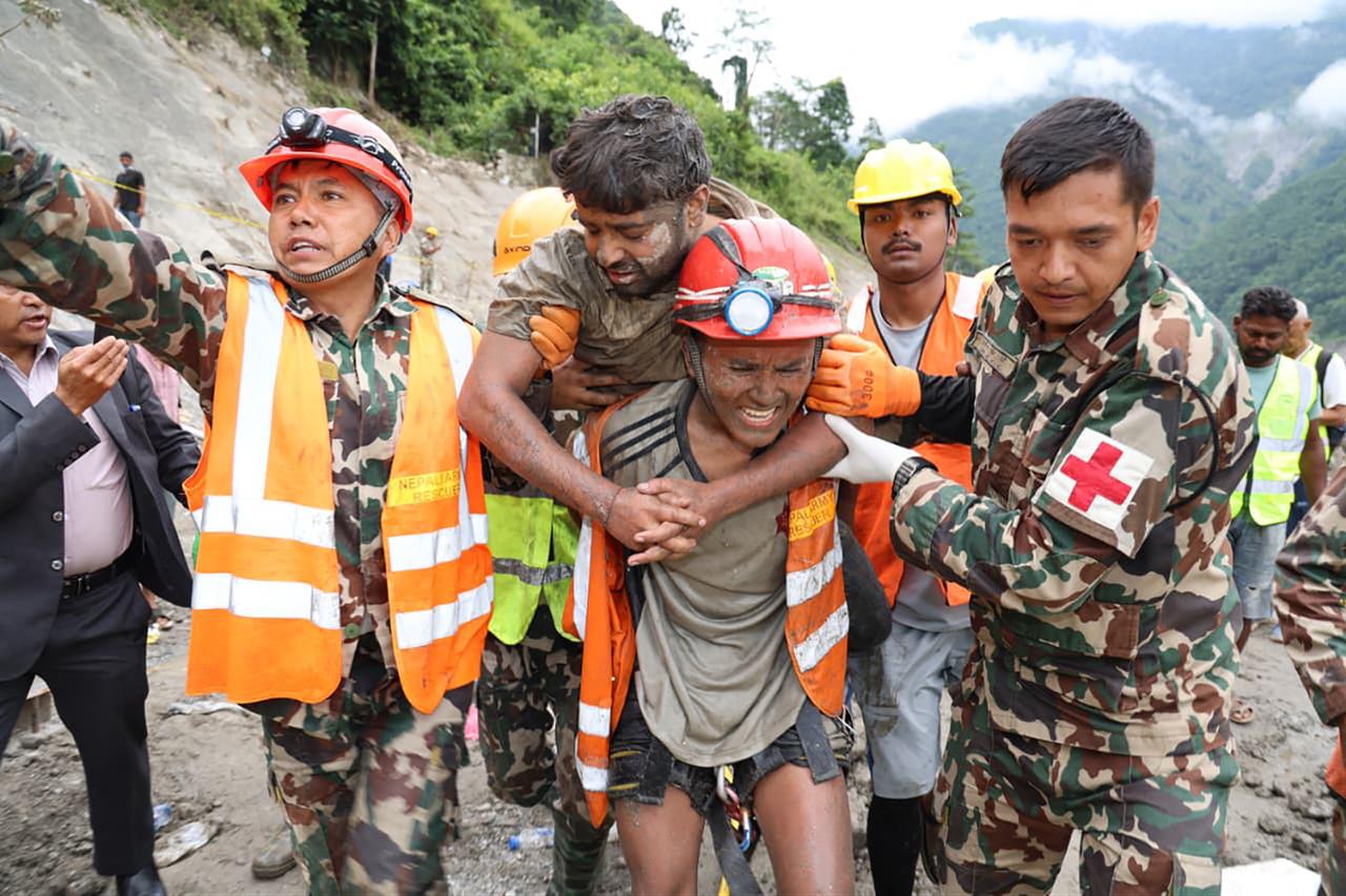Two workers rescued alive from Nepal tunnel after 10 days