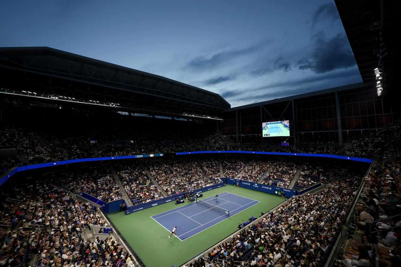 General view of Louis Armstrong Stadium at USTA Billie Jean King National Tennis Center on September 03, 2026(AFP Photo)