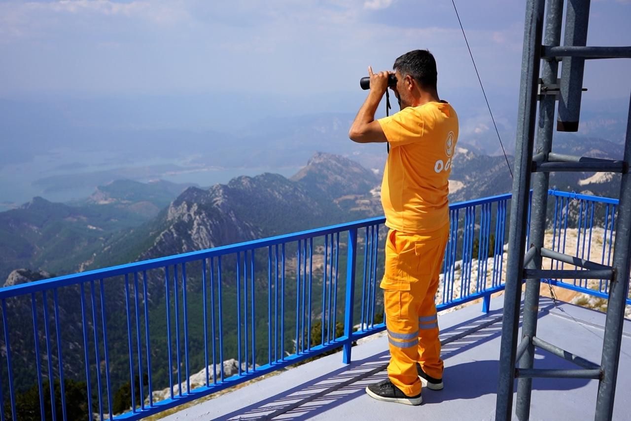 Watchtower keeps 24-hour watch over Türkiye's high-risk fire zone