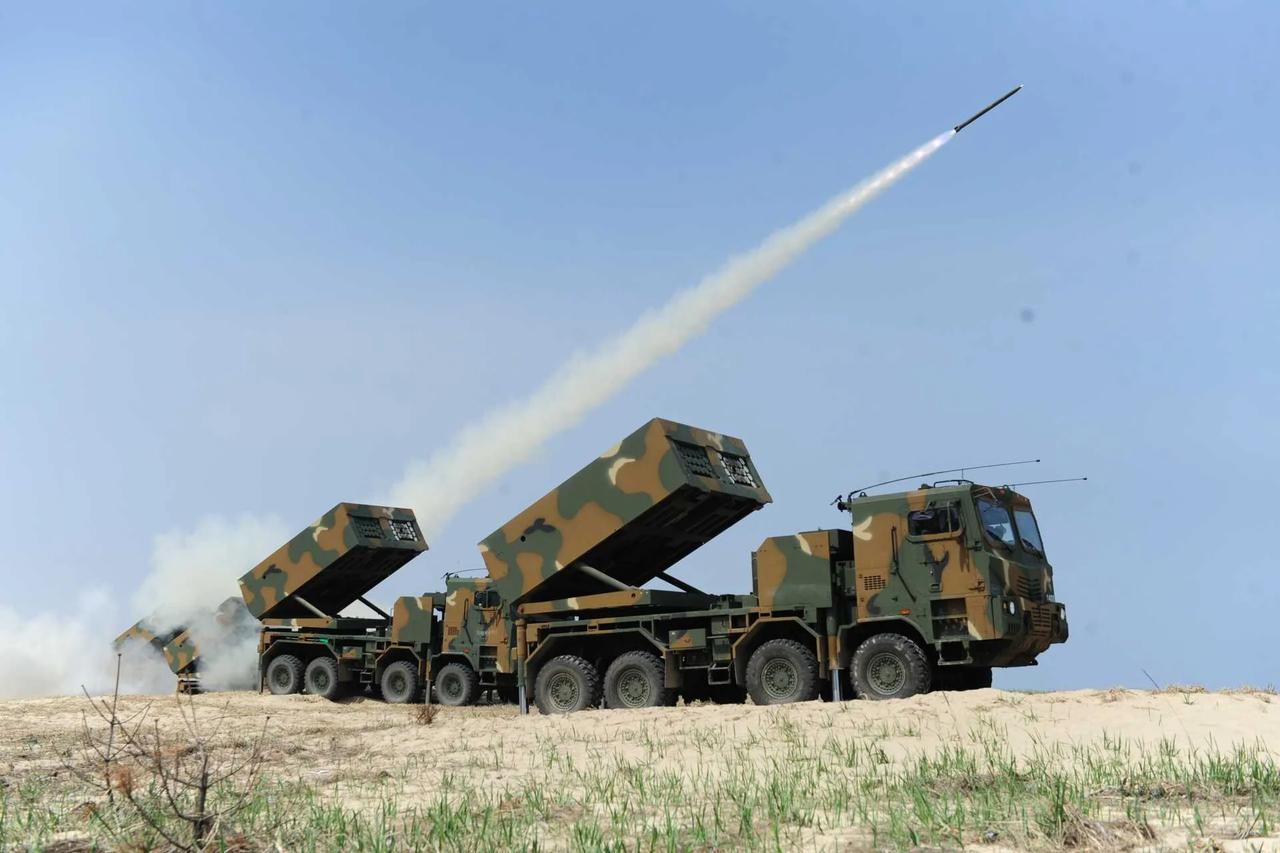 Photo shows K239 Chunmoo launchers, accessed on Sept. 6, 2026. (Photo via Hanwha Aerospace)