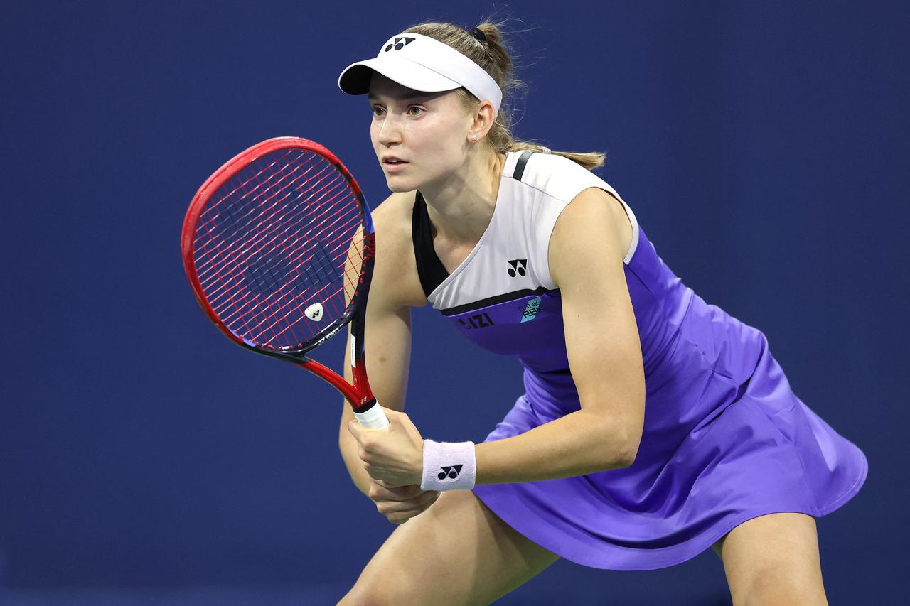 Elena Rybakina during Women's Singles third-round match on Day Seven of the 2026 U.S. Open. (Afp Photo)