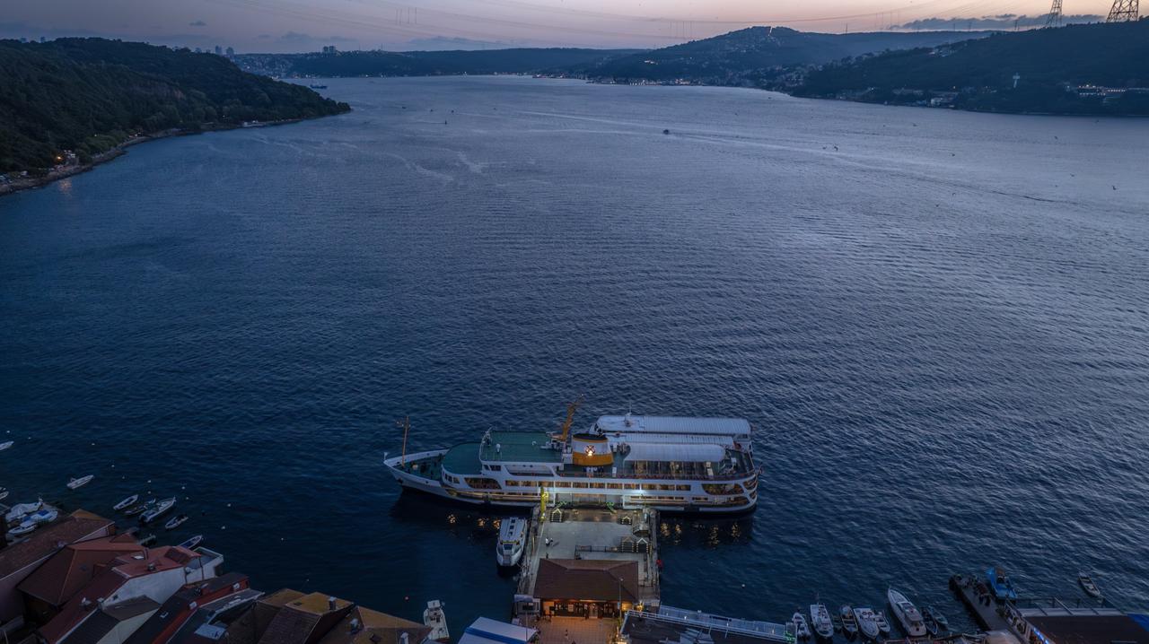 An aerial view of the Bosphorus, the main gateway to the Black Sea, Istanbul, Türkiye, July 18, 2026. (AA Photo)
