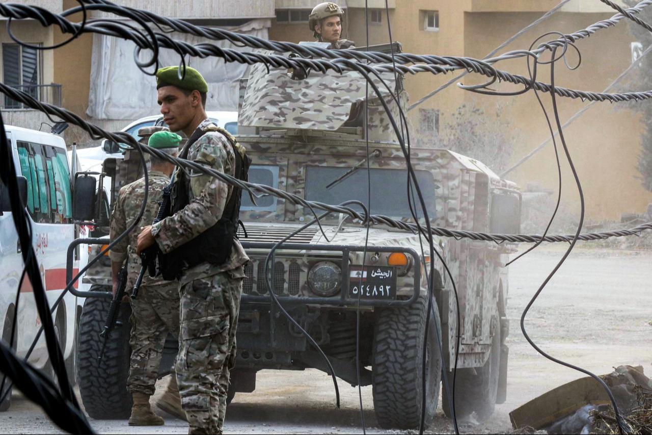 Lebanese army forces deploy in the aftermath of an overnight Israeli airstrike on the village of Kfar Roummane in southern Lebanon on September 7, 2026. (AFP Photo)