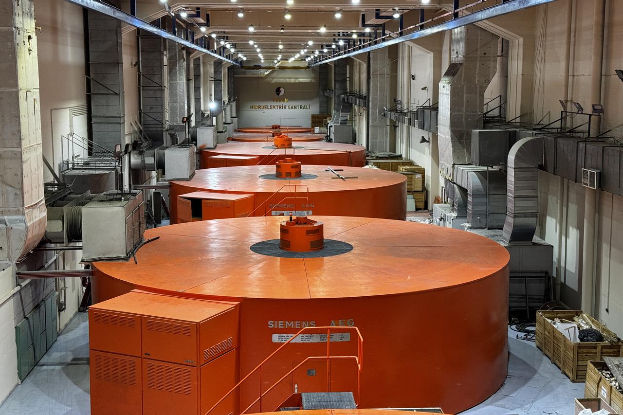 Generator units at Keban Hydroelectric Power Plant in Elazig, Türkiye. (AA Photo)