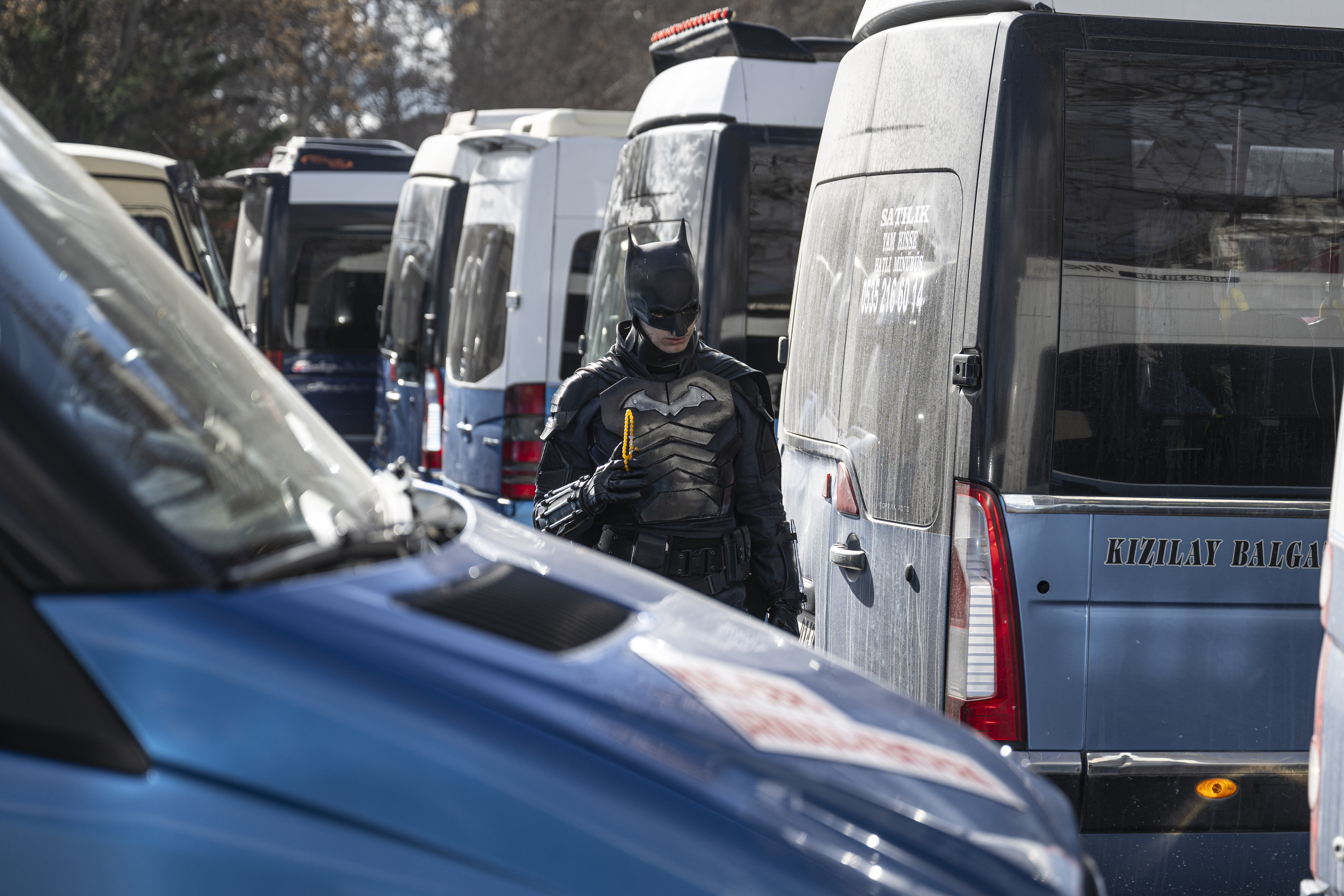 'Ankara's Dark Knight': Student donning Batman costume captivates locals on streets