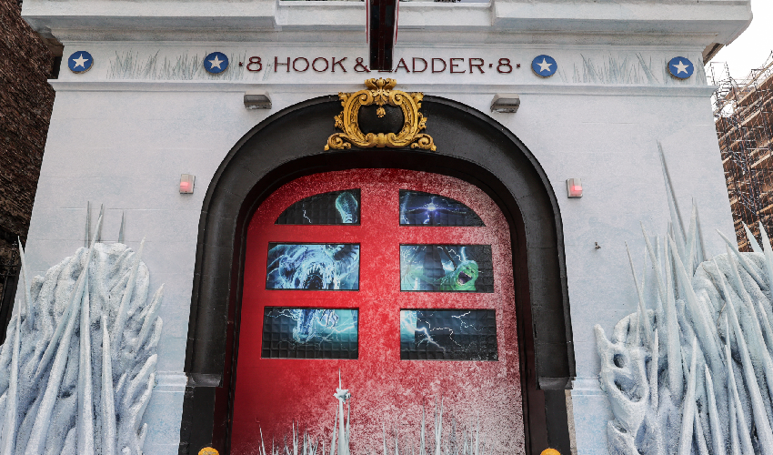 'Ghostbusters: Frozen Empire' event at NYC firehouse
