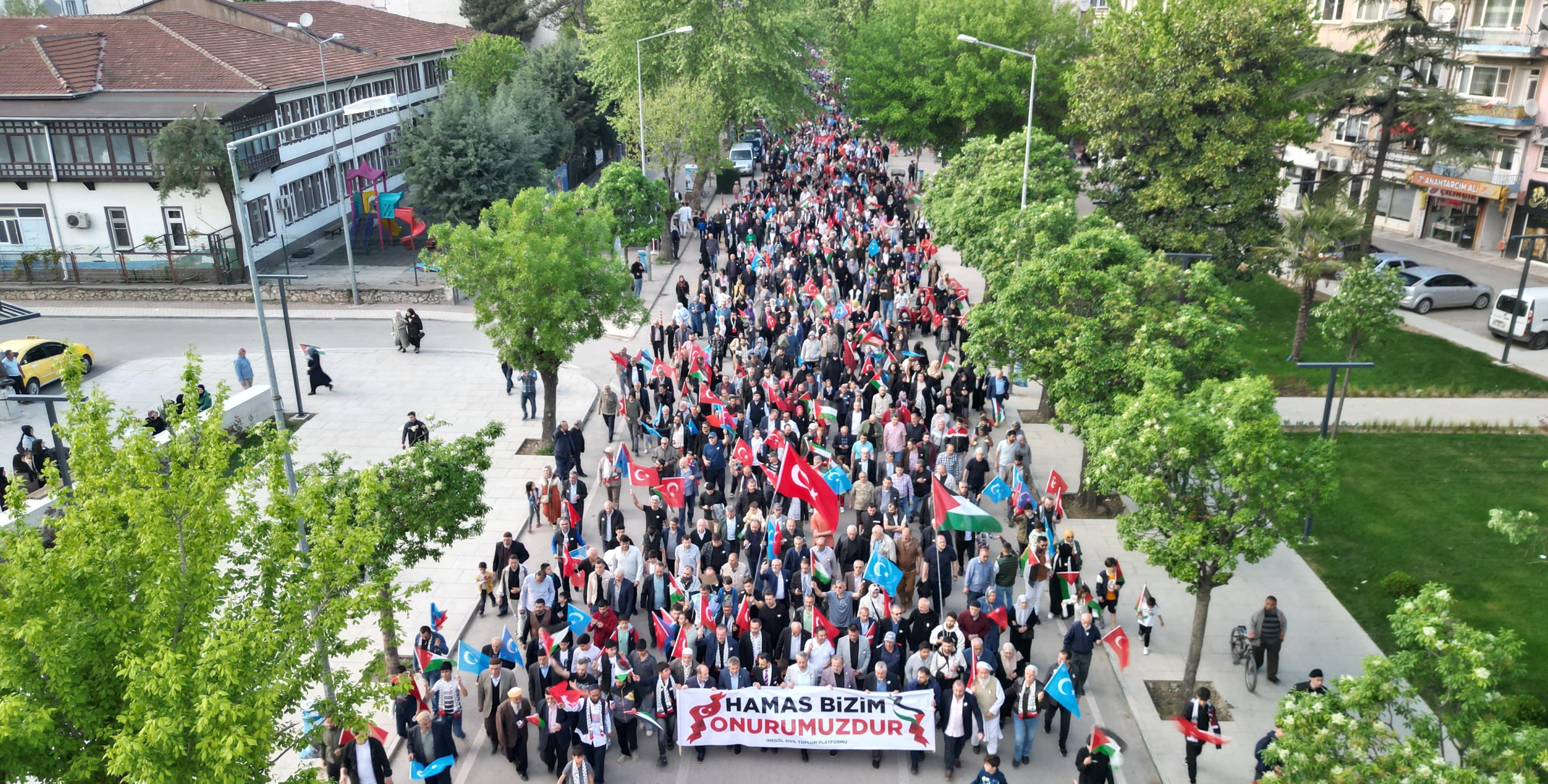'Stop Israeli terror': Bursa protests against Tel Aviv's attacks on Gaza