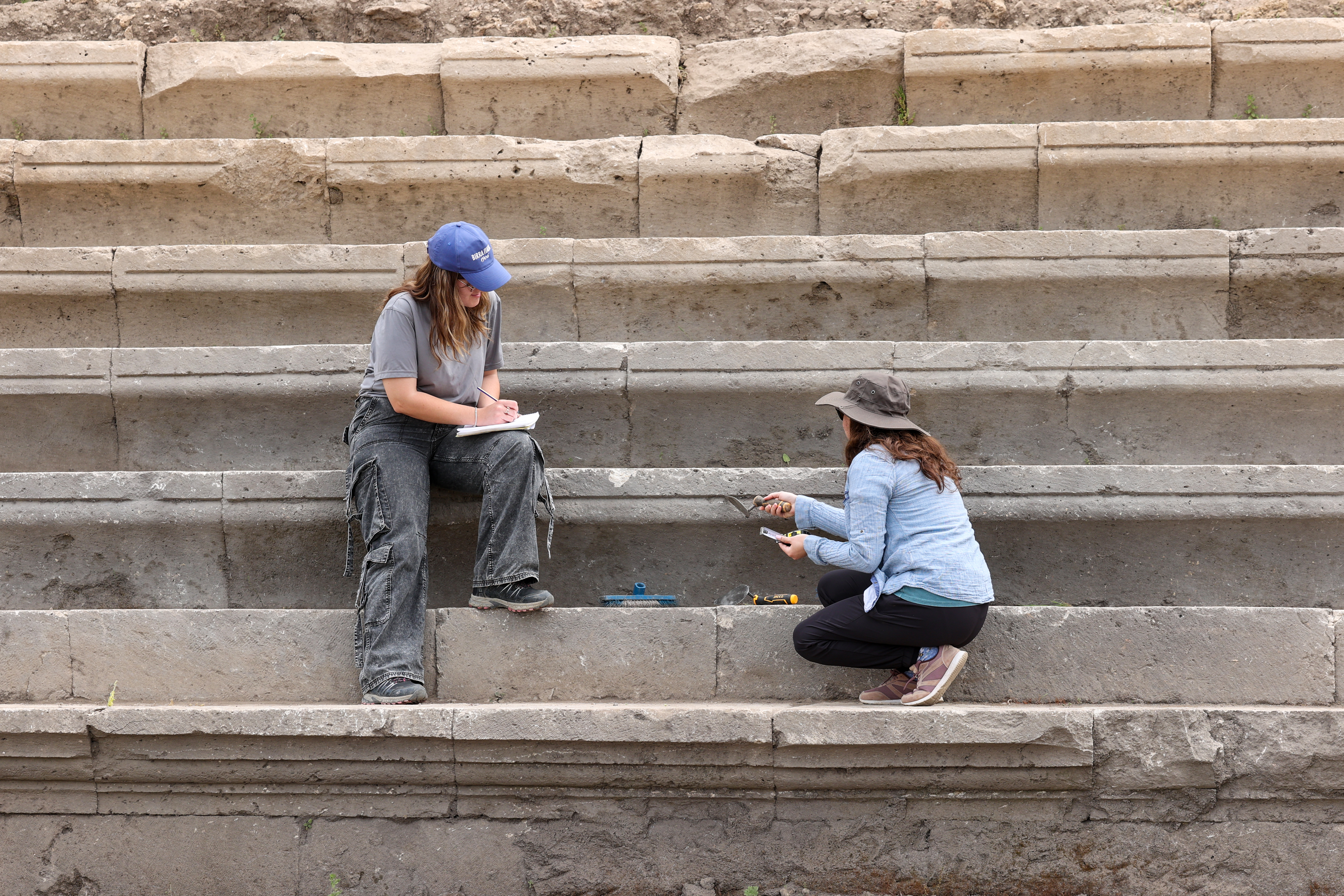 Exploring a 10,000-seat stadium at the ancient city of Sillyon in Türkiye