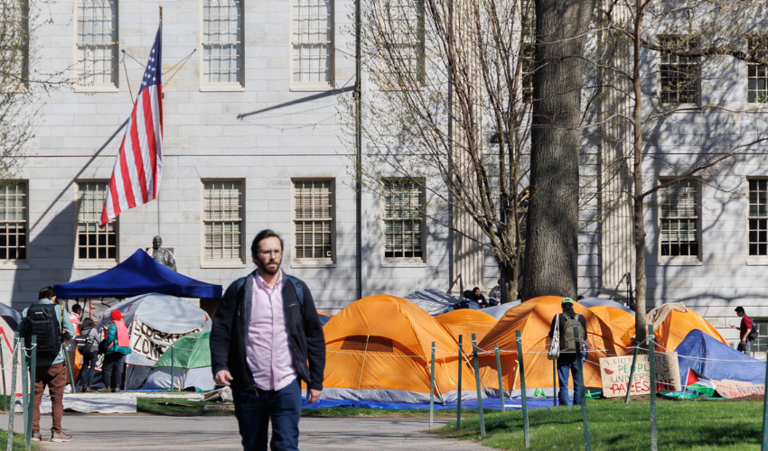 Tensions rise at Harvard as university limits access to protest hotspot