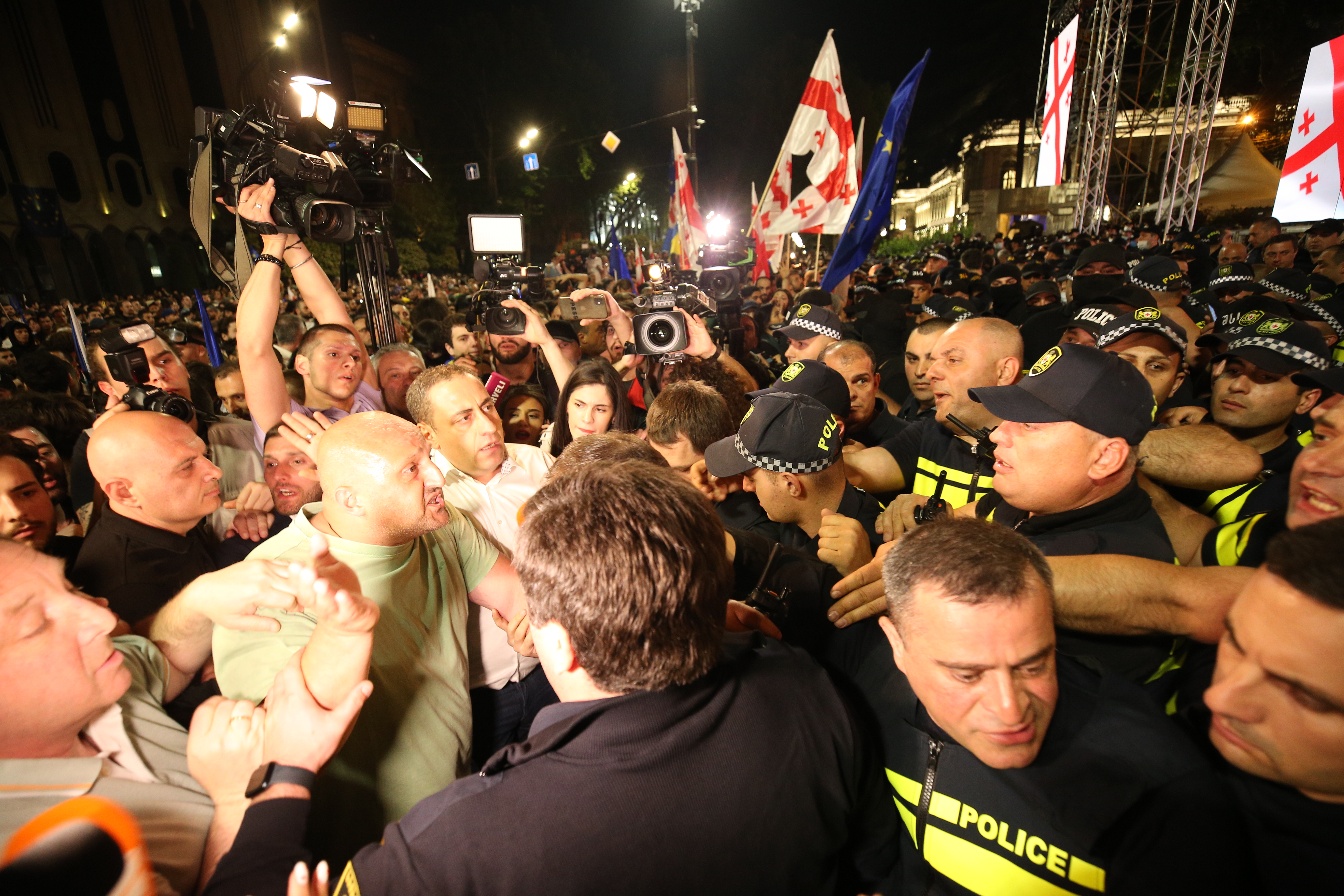 Protests surge against 'foreign agents' bill in Georgia