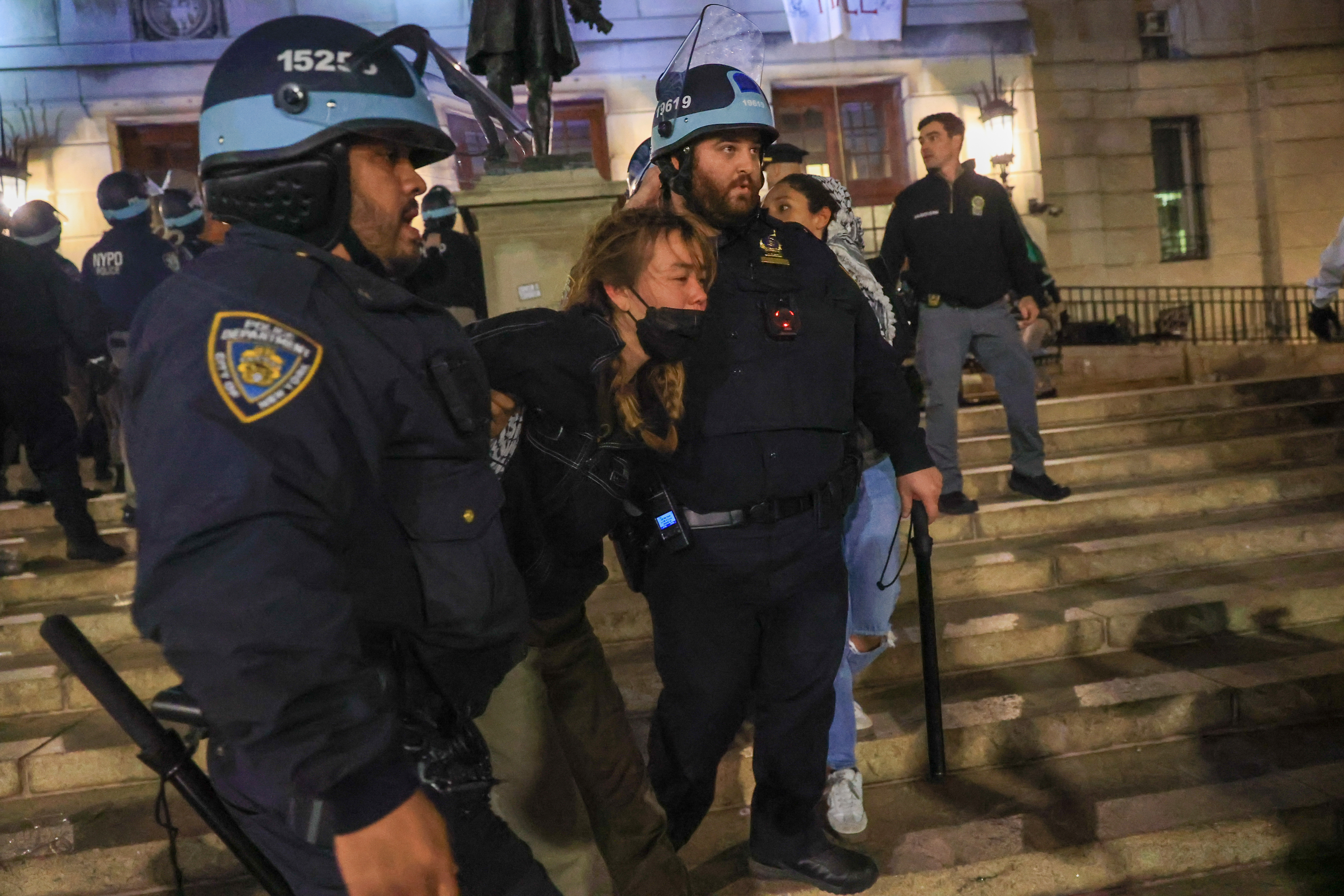 Police disperse pro-Palestine demonstration at Columbia University
