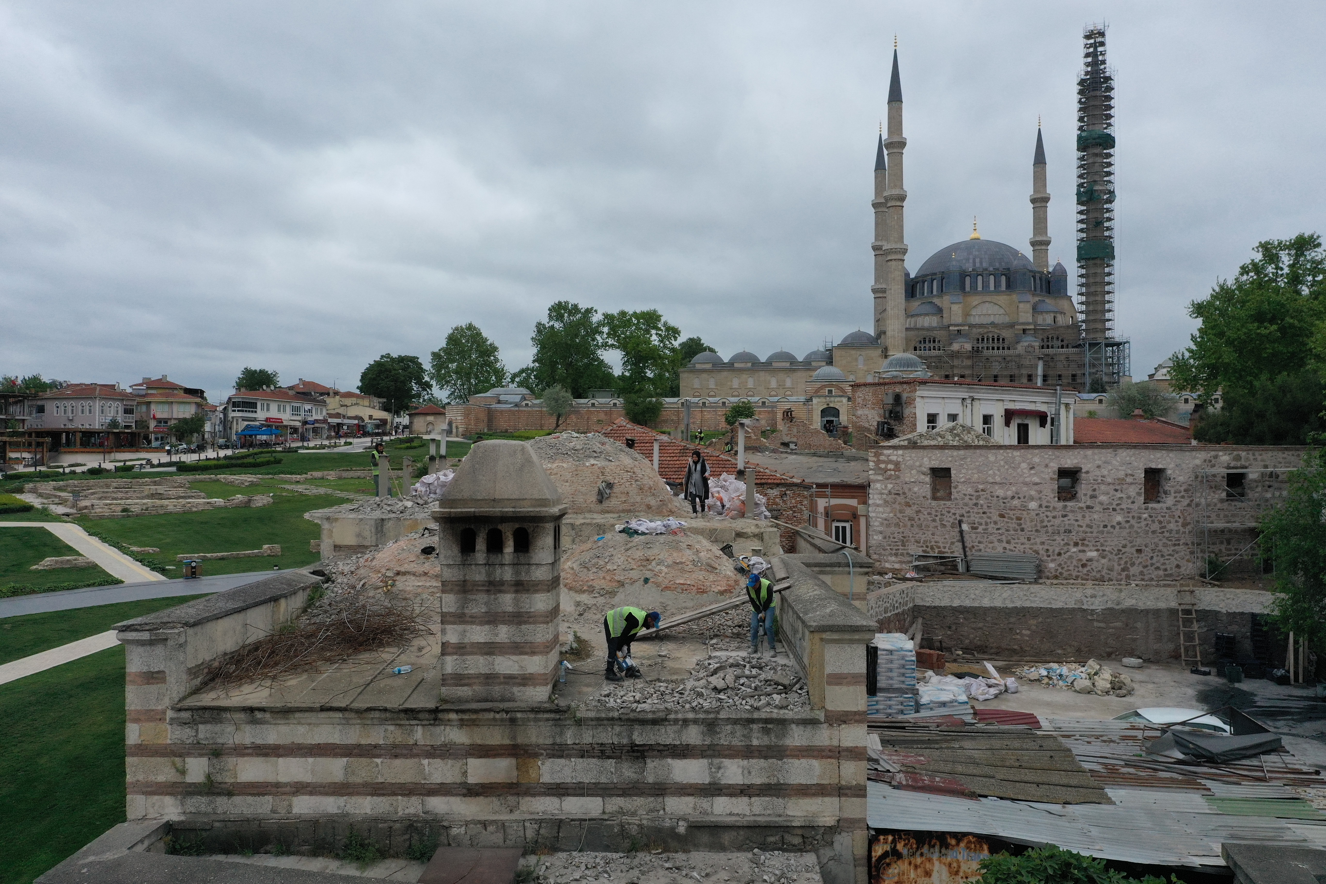 Restoration of Edirne's Ottoman-era Mezitbey bathhouse underway