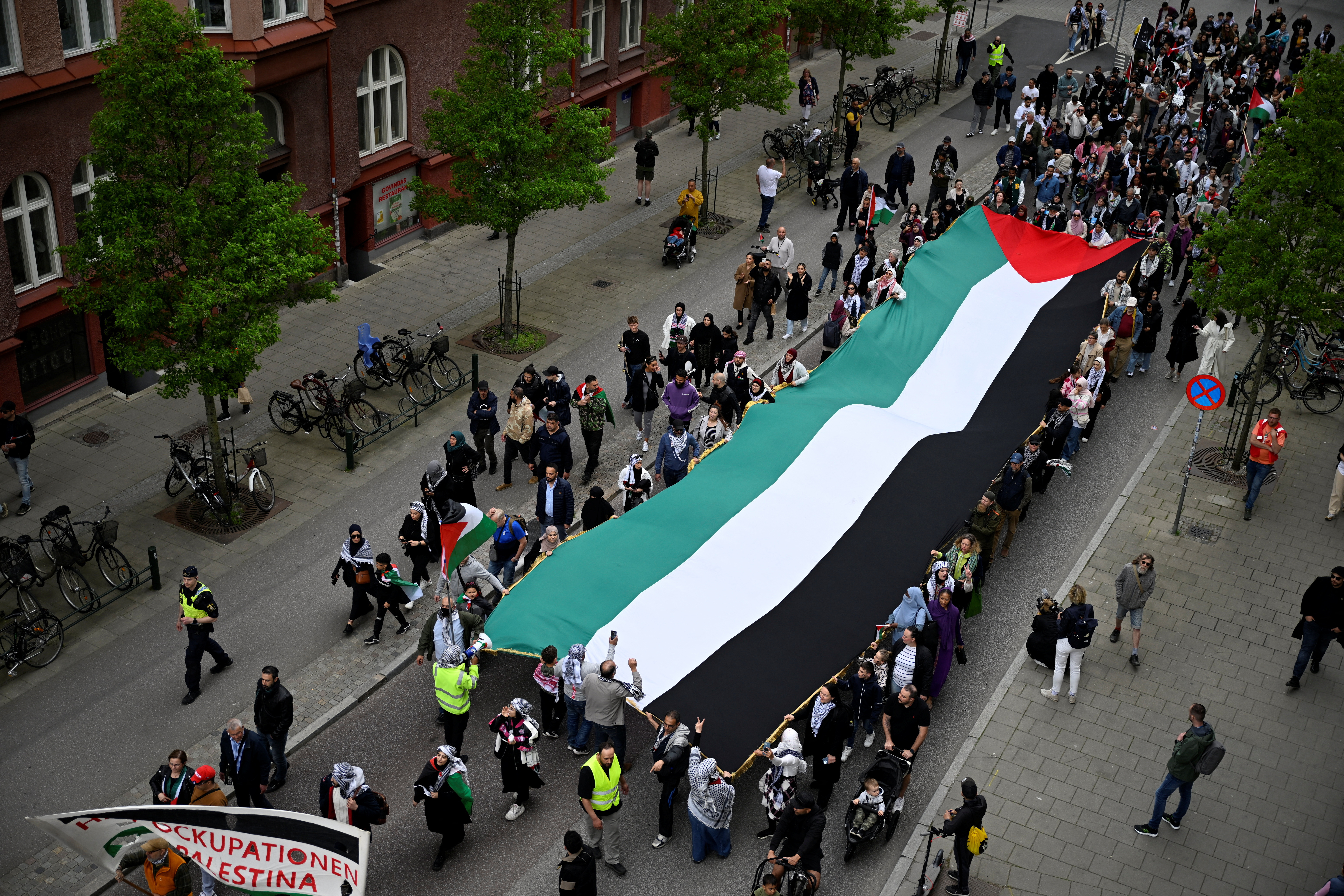 Swedes protest Israel's Eurovision participation