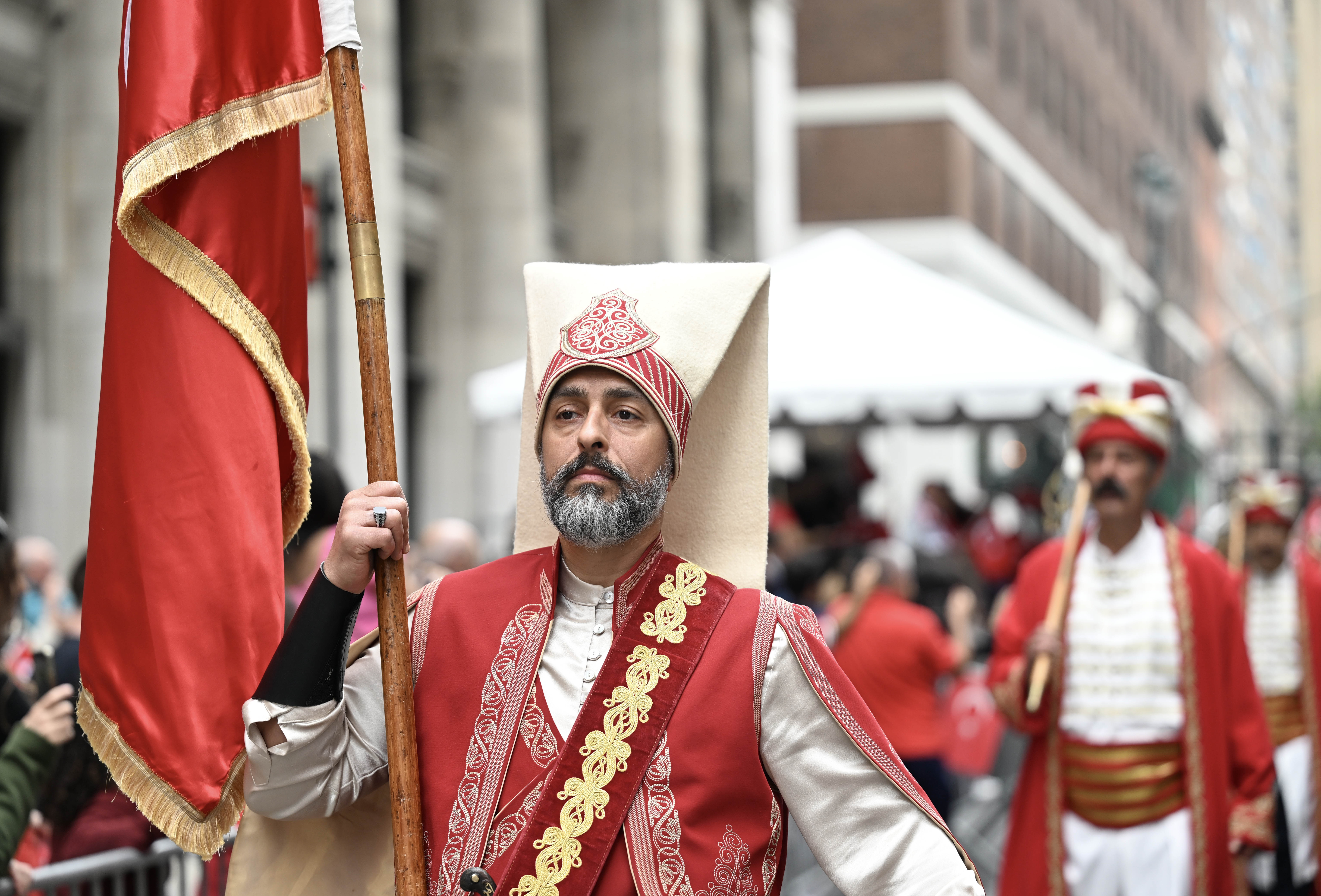 Turkish flag raises in NYC for Turkish Day Parade